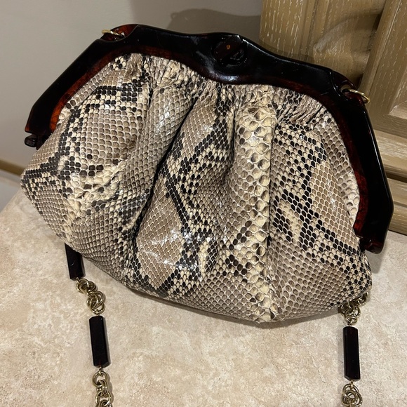 RARE & VINTAGE Colombetti Milano Snakeskin Bag. Great Condition - Picture 4 of 13